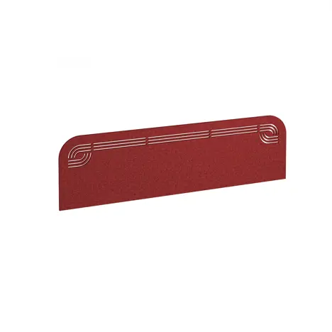 Offset Acoustic Desktop Screen - 1400 - Pure Red